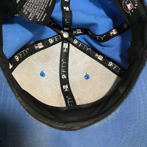 Boston Red Sox Hat Sox Blue Baseball Cap Snap Back New Era 9Fifty "B" MLB - Picture 9 of 9